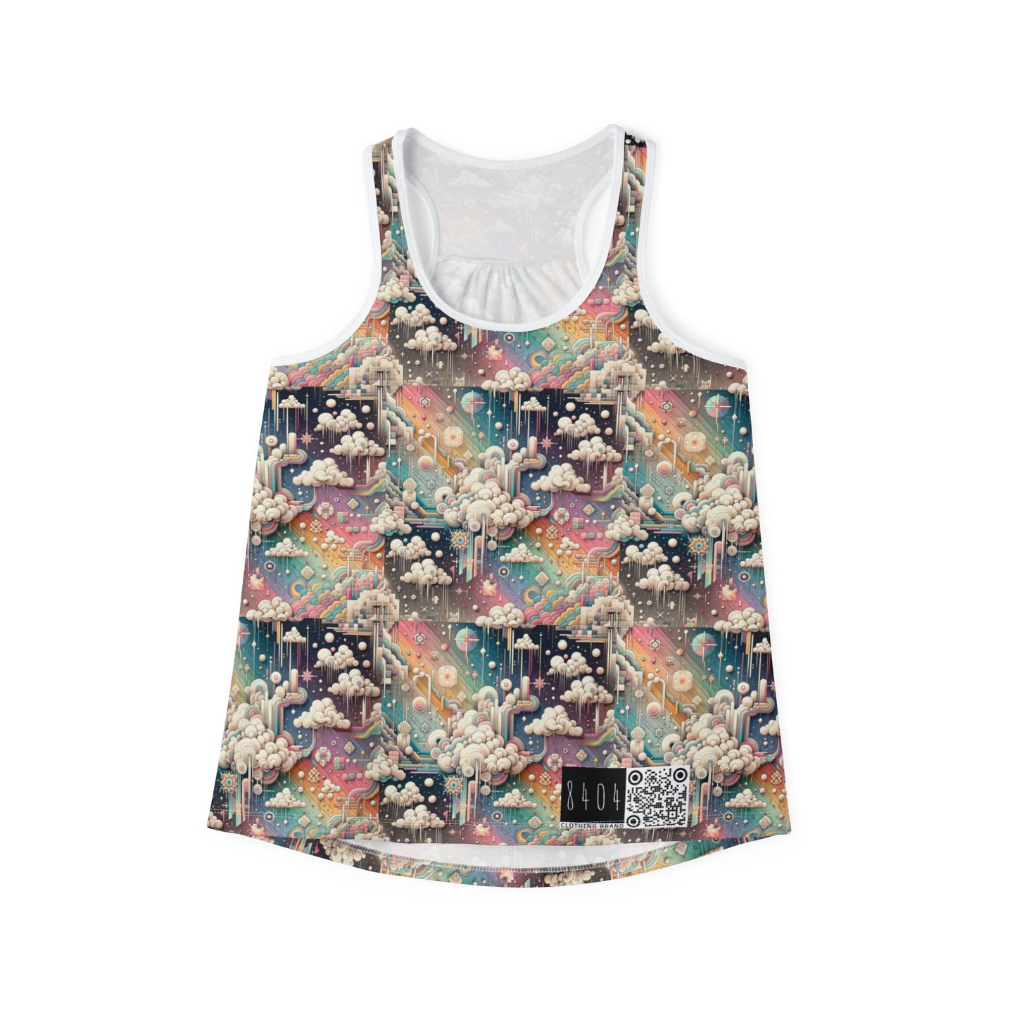 Digital Dreamland Whimsical and Nostalgic Streetwear With a Digital Twist Women's Tank Top - 8404 Design-52