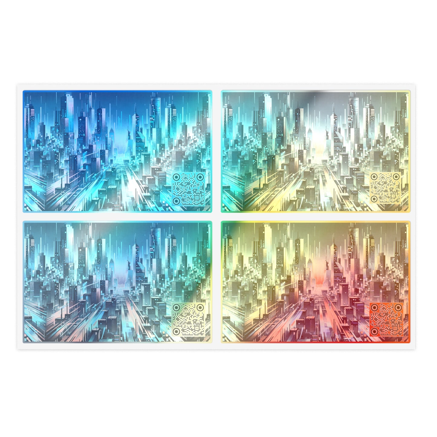 Digital Motion Futuristic Tech Sticker Sheets - 8404 Design-68