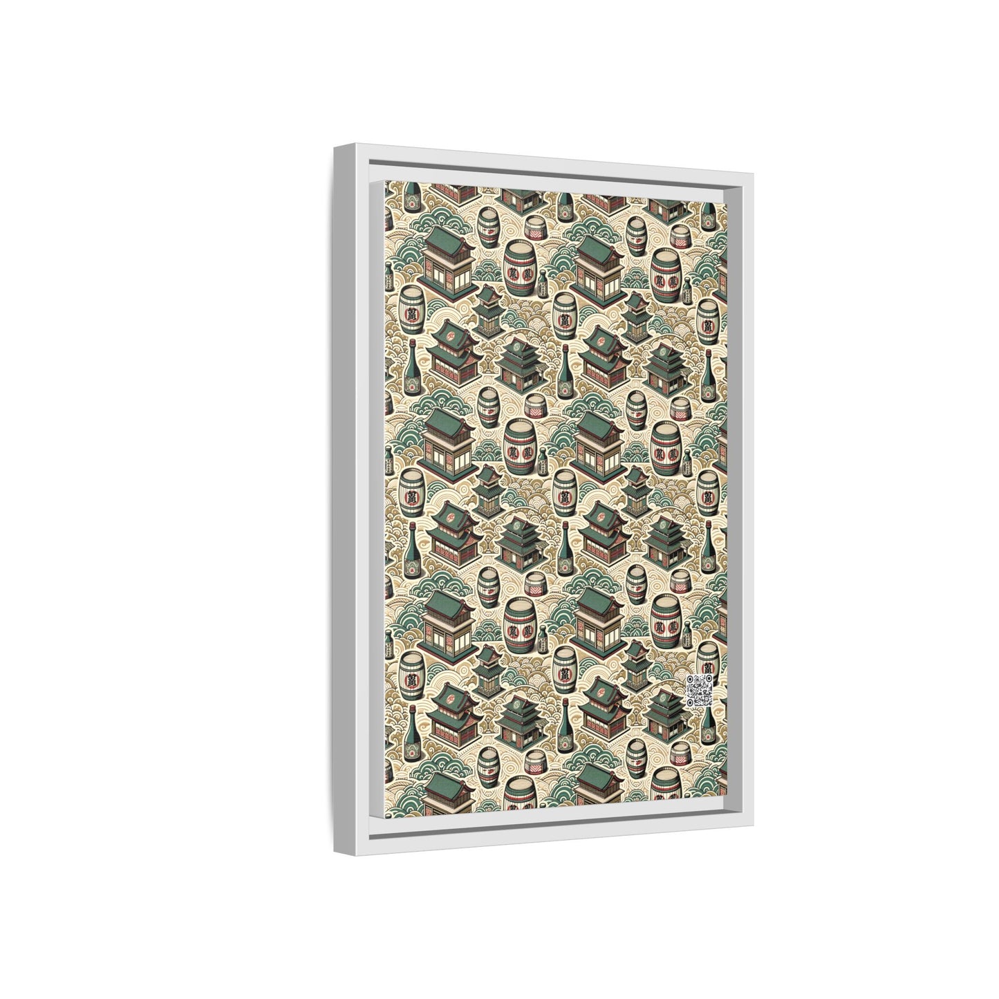 Cultural Artisanal Fusion Contemporary Cultural Elegance Matte Canvas, Framed (multi-Color) - 8404 Design-68 B