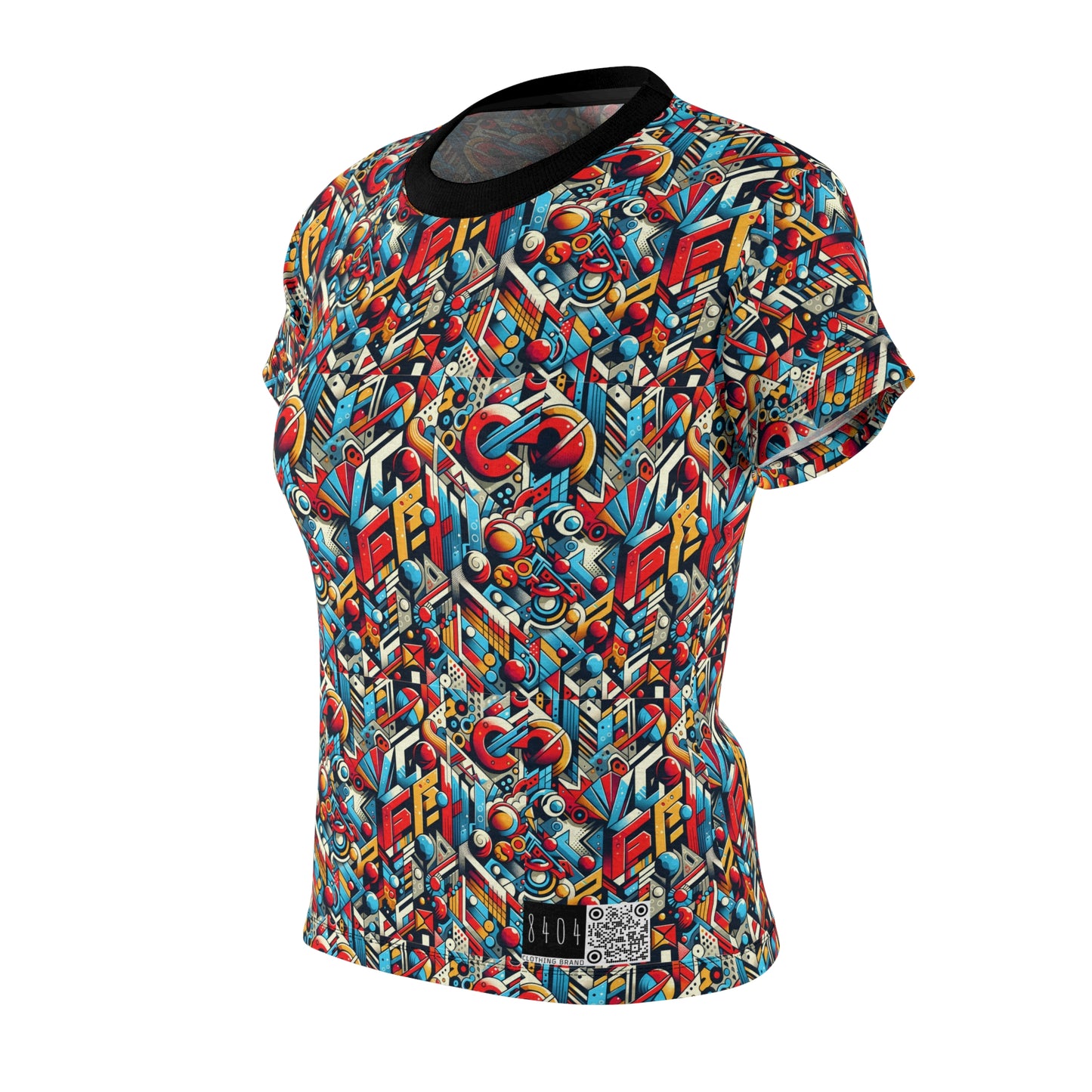 Neo-Traditional Street Art Modern Street Art Fusion Women's Cut & Sew Tee - 8404 Design-67