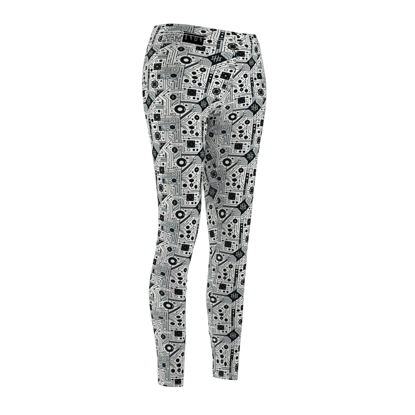 Digital Minimalism Minimalist Tech Women's Cut & Sew Casual Leggings - 8404 Design-48