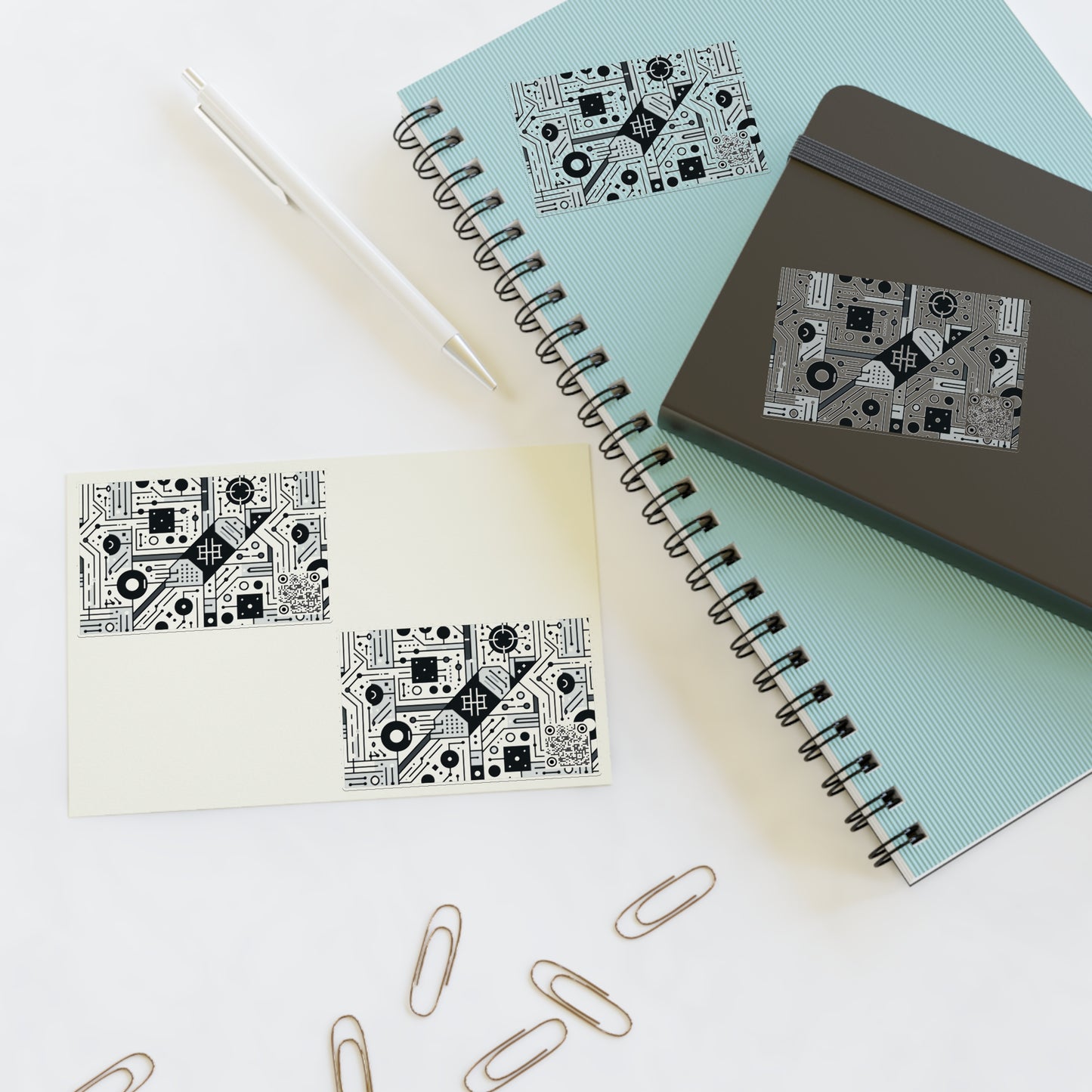 Digital Minimalism Minimalist Tech Sticker Sheets - 8404 Design-48