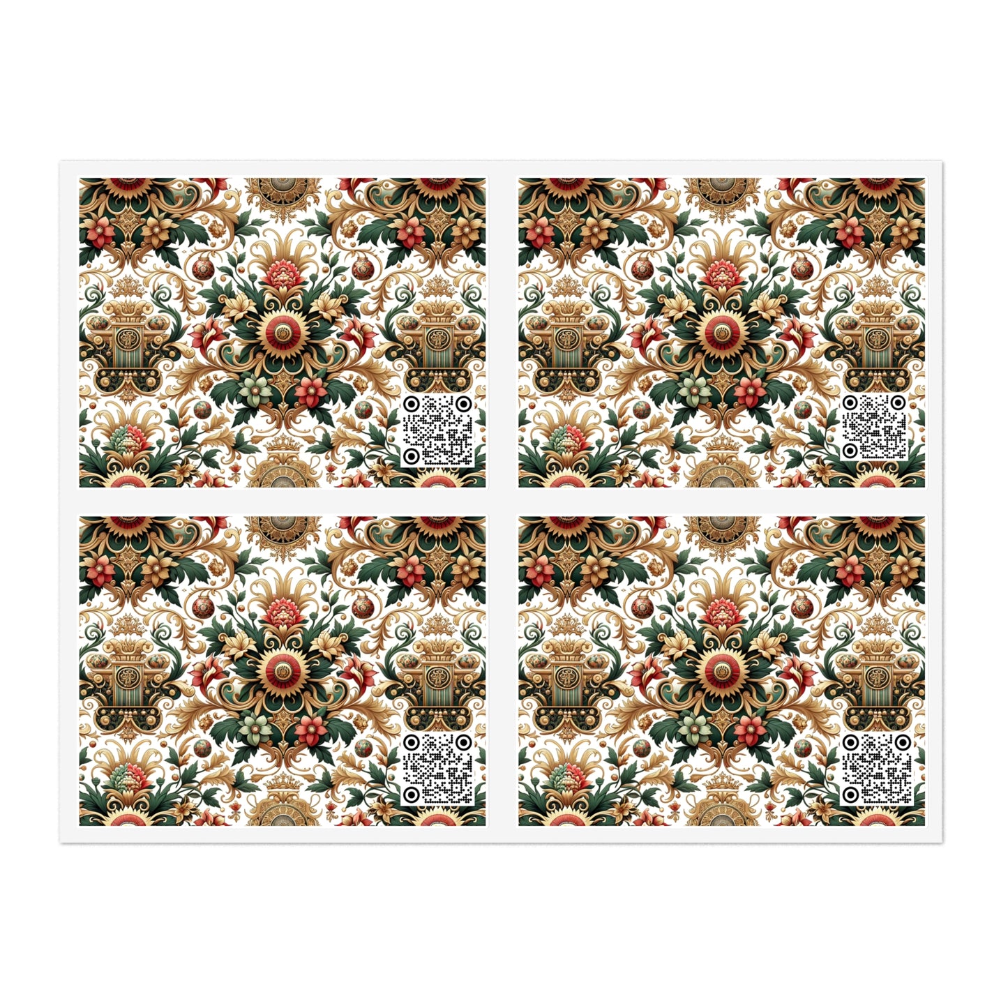 Monogram Madness Luxurious Streetwear Sticker Sheets - 8404 Design-68
