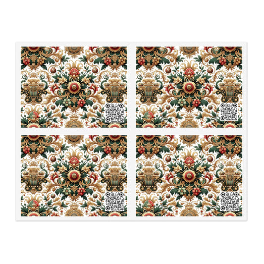 Monogram Madness Luxurious Streetwear Sticker Sheets - 8404 Design-68