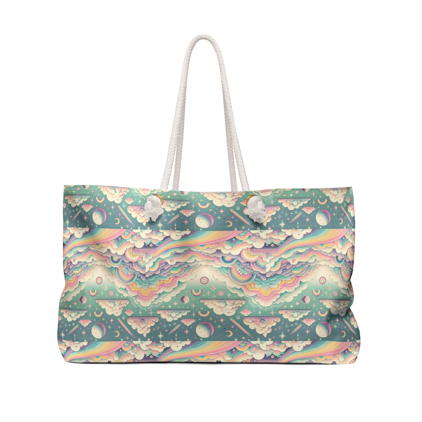 Digital Dreamland Whimsical and Nostalgic Streetwear With a Digital Twist Weekender Bag - 8404 Design-65