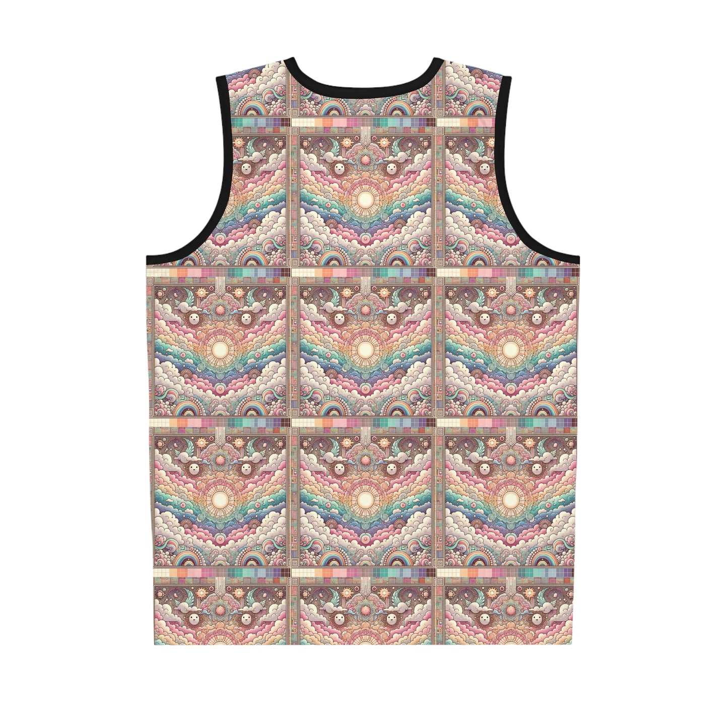 Digital Dreamland Whimsical and Nostalgic Streetwear With a Digital Twist Basketball Jersey - 8404 Design-56