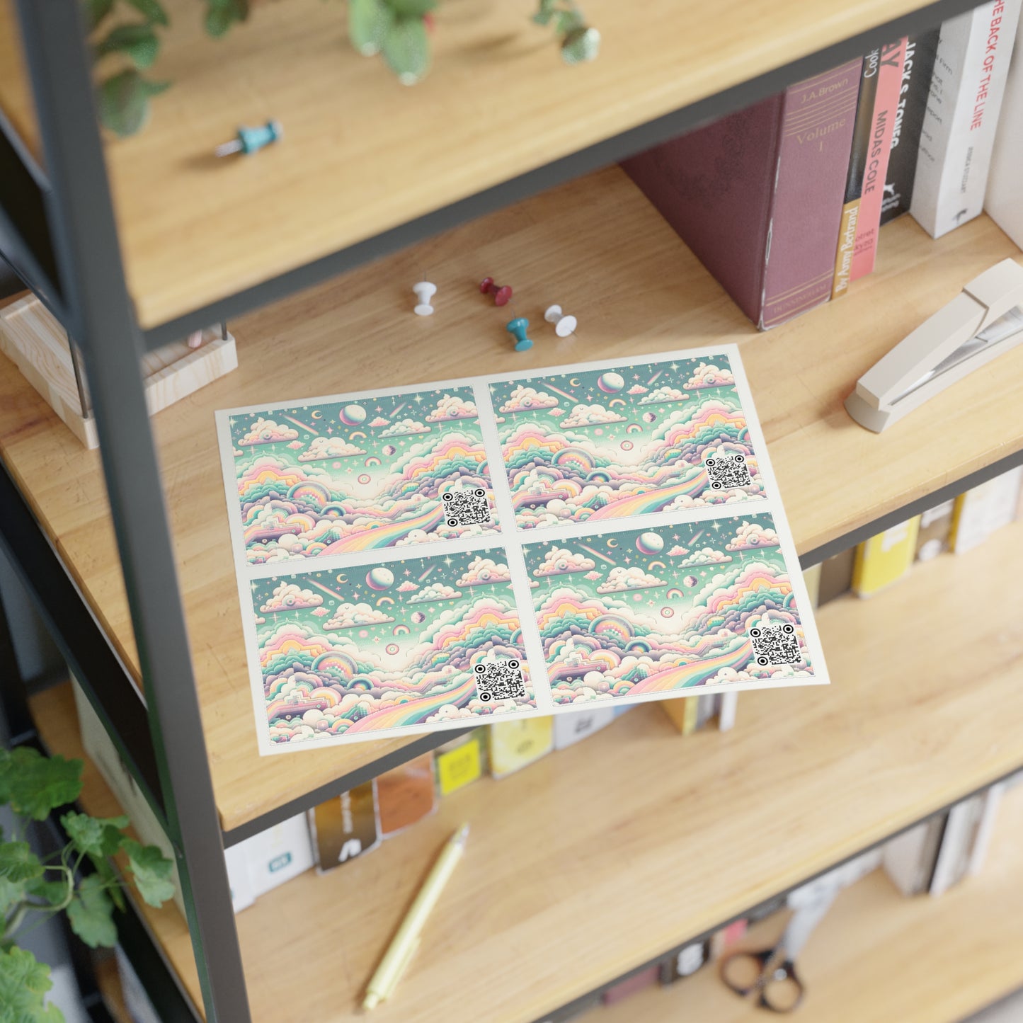 Digital Dreamland Whimsical and Nostalgic Streetwear With a Digital Twist Sticker Sheets - 8404 Design-65