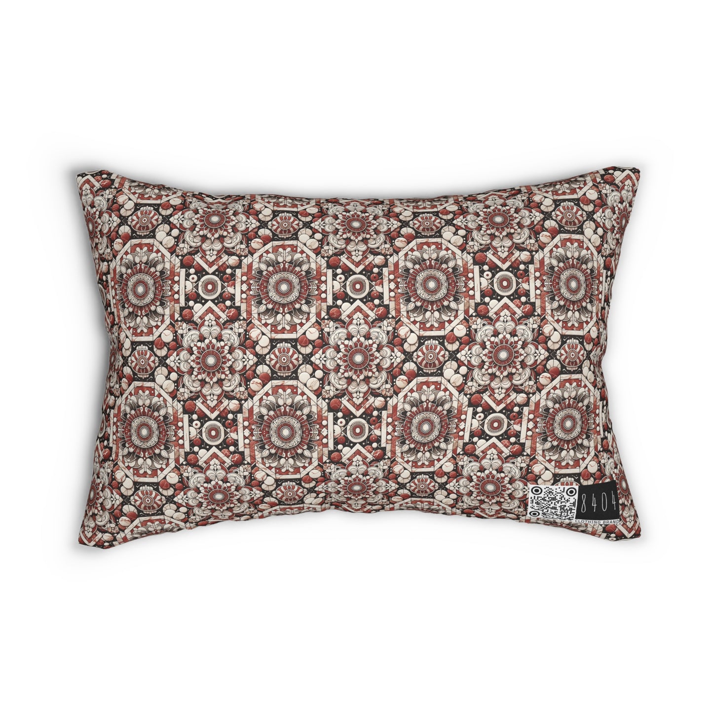 Neo Jomon Sculptural Aesthetics Artisanal Streetwear Spun Polyester Lumbar Pillow - 8404 Design-55 S