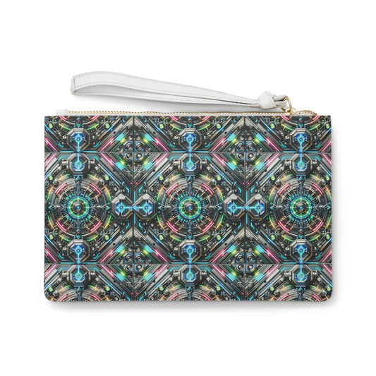 Tech-Infused Futurism Futuristic Tech Clutch Bag - 8404 Design-53