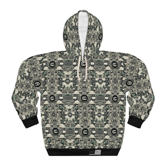 Cyber Garden Party Tech Garden Extravaganza Pullover Hoodie - 8404 Design-54