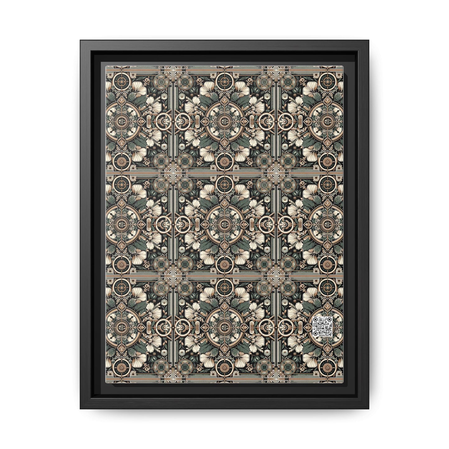 Cyber Garden Party Tech Garden Extravaganza Matte Canvas, Framed (multi-Color) - 8404 Design-66 A