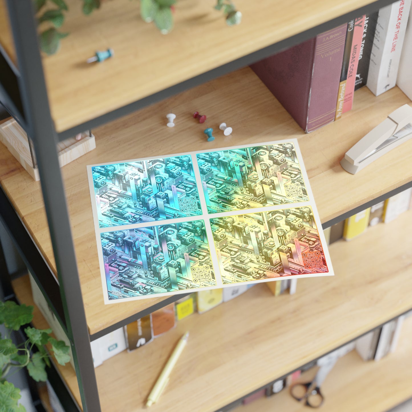 Digital Motion Futuristic Tech Sticker Sheets - 8404 Design-40