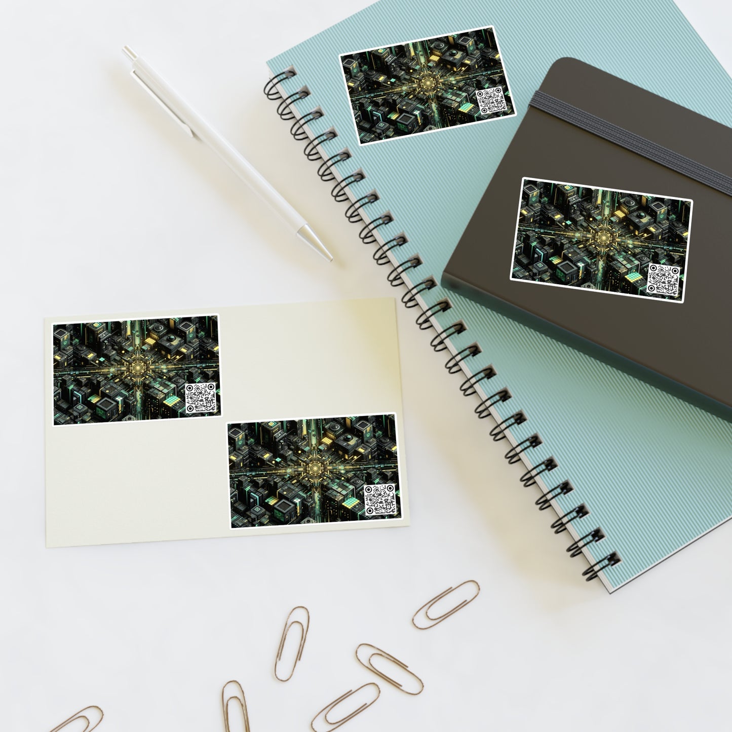 Tech Noir Graphics Tech-Inspired Streetwear Sticker Sheets - 8404 Design-66