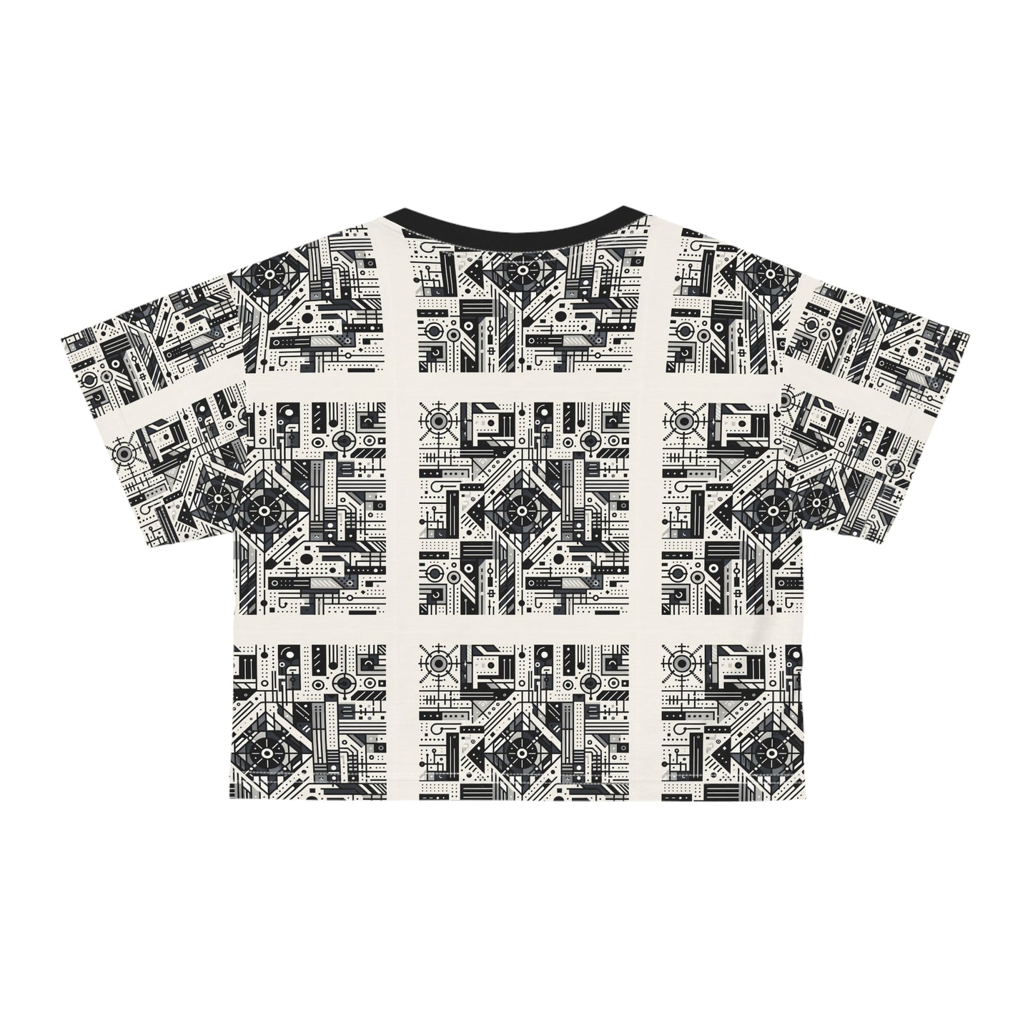 Digital Minimalism Minimalist Tech Crop Tee - 8404 Design-47