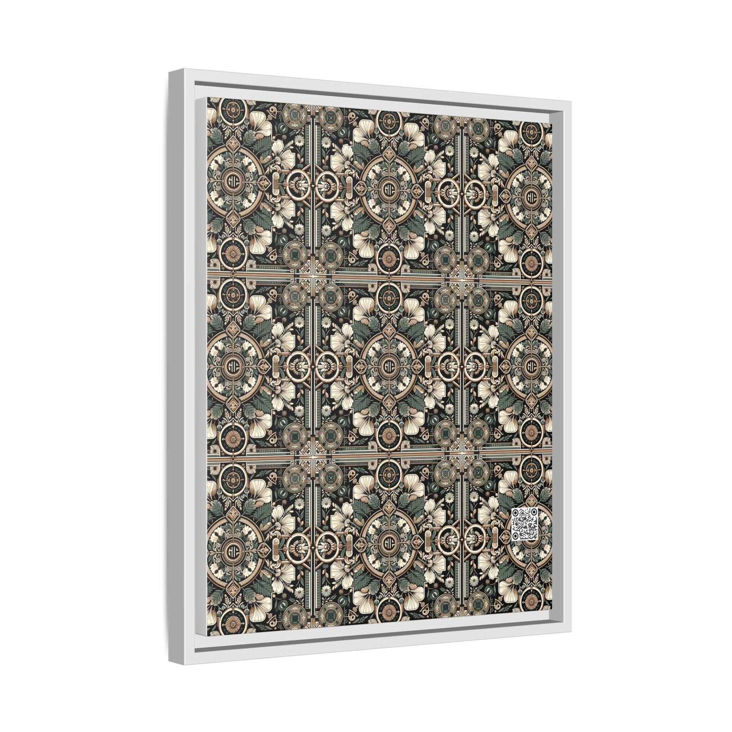 Cyber Garden Party Tech Garden Extravaganza Matte Canvas, Framed (multi-Color) - 8404 Design-66 A