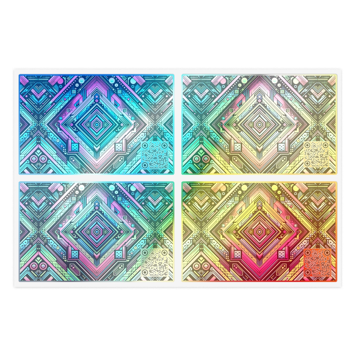 Tech-Infused Graphics Tech-Forward Streetwear Sticker Sheets - 8404 Design-51