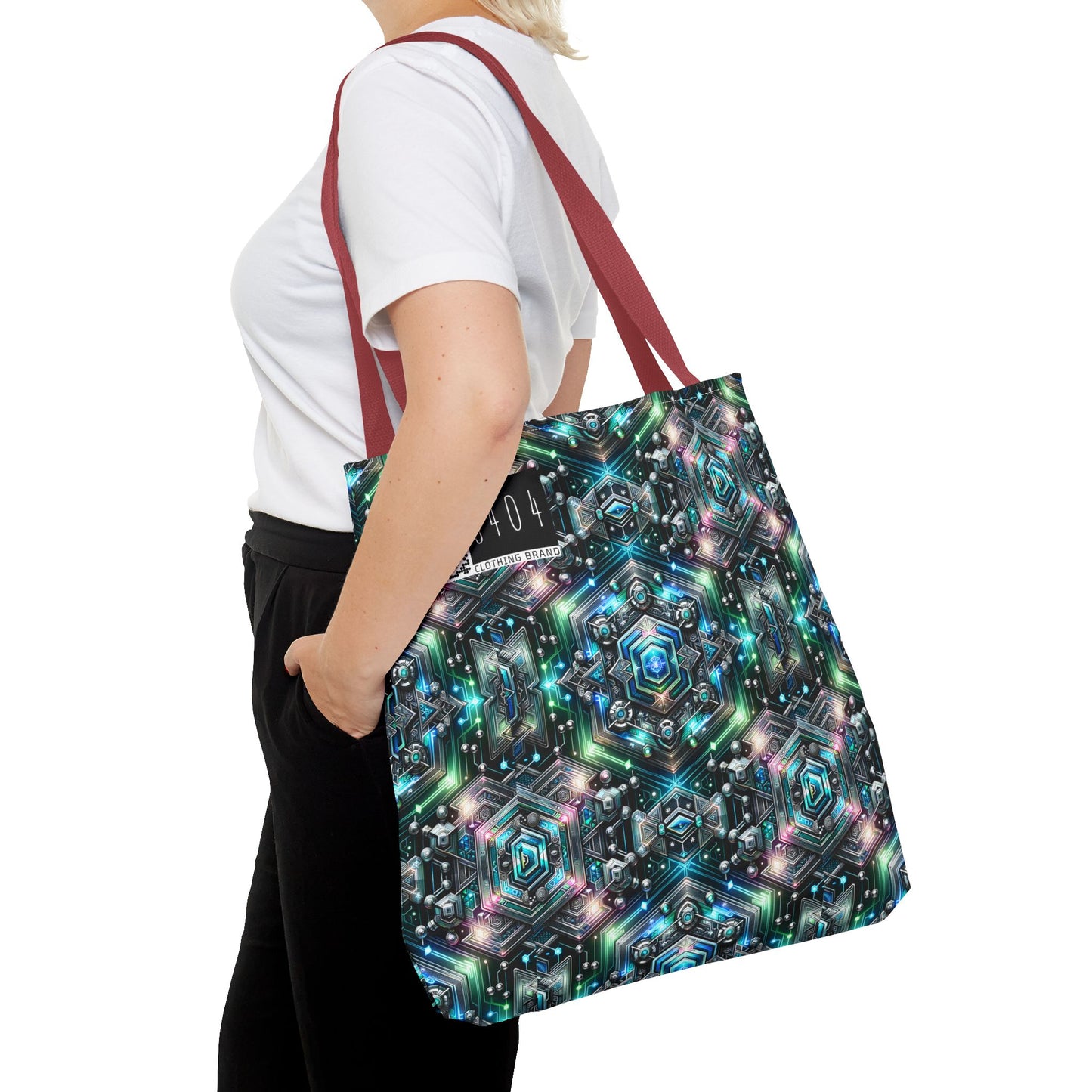 Tech-Infused Futurism Futuristic Tech Tote Bag - 8404 Design-63