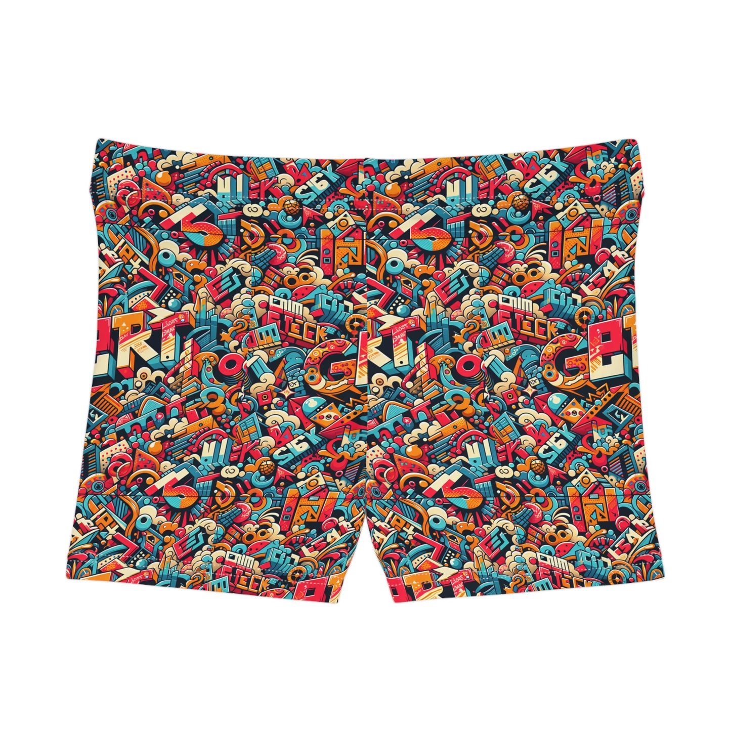 Neo-Traditional Street Art Modern Street Art Fusion Women's Shorts - 8404 Design-58