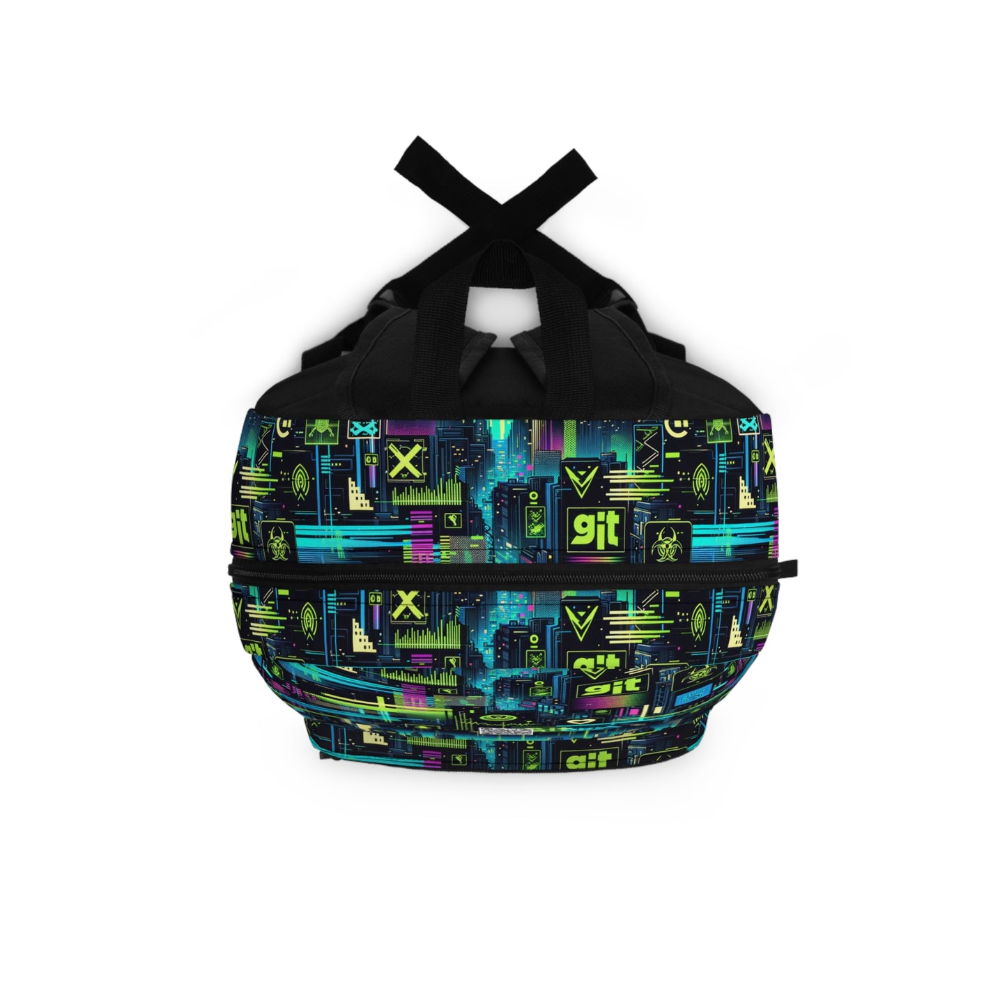 Digital Dystopia Tech Noir Backpack - 8404 Design-55