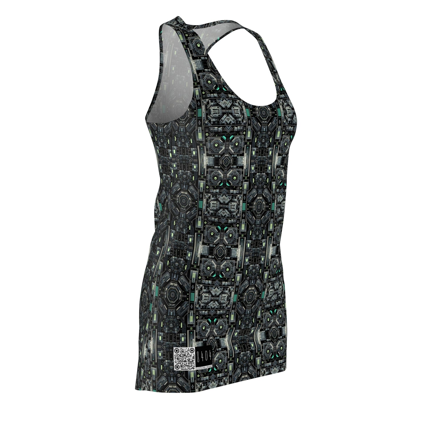 Tech Noir Tech-Forward Minimalism Women's Cut & Sew Racerback Dress - 8404 Design-52