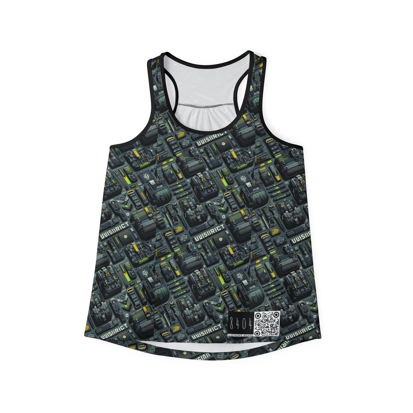 Tech Utility Streetwear Futuristic Tech-Forward Women's Tank Top - 8404 Design-47