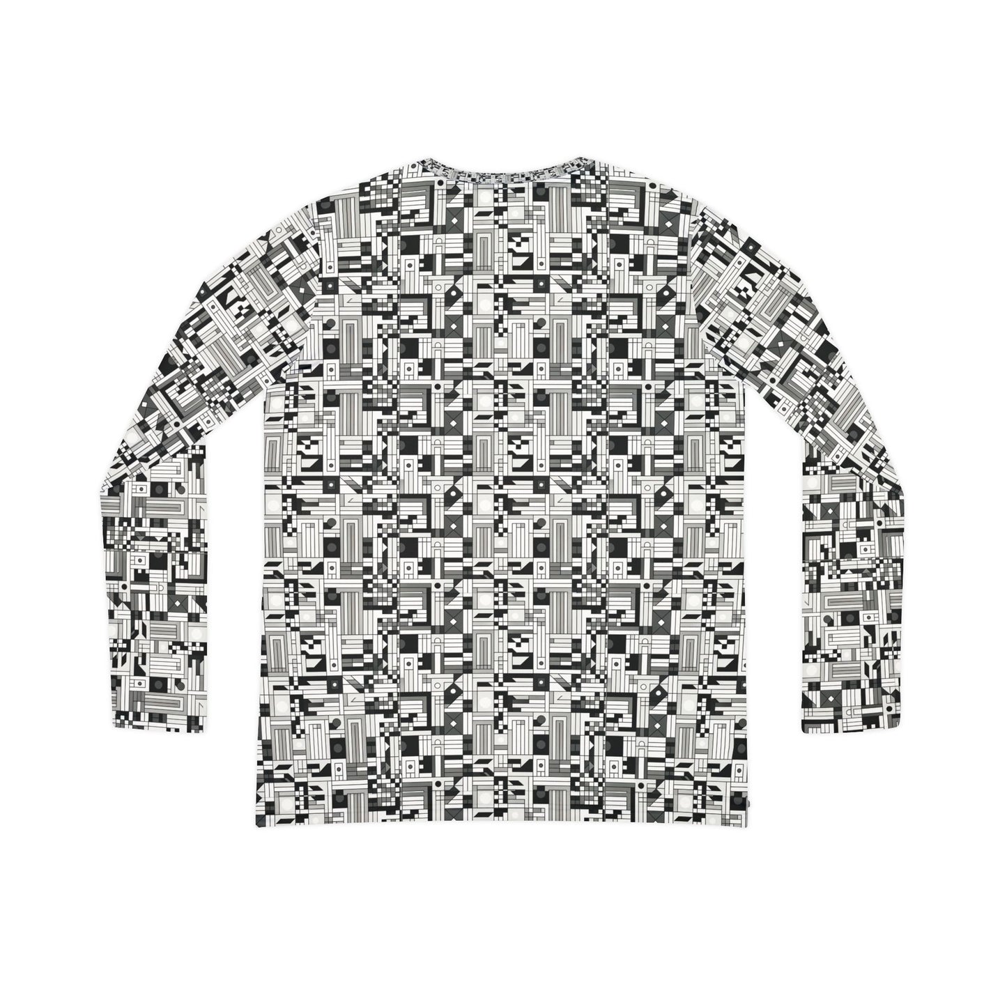 Digital Minimalism Minimalist Tech Women's Long Sleeve V-Neck Shirt - 8404 Design-43