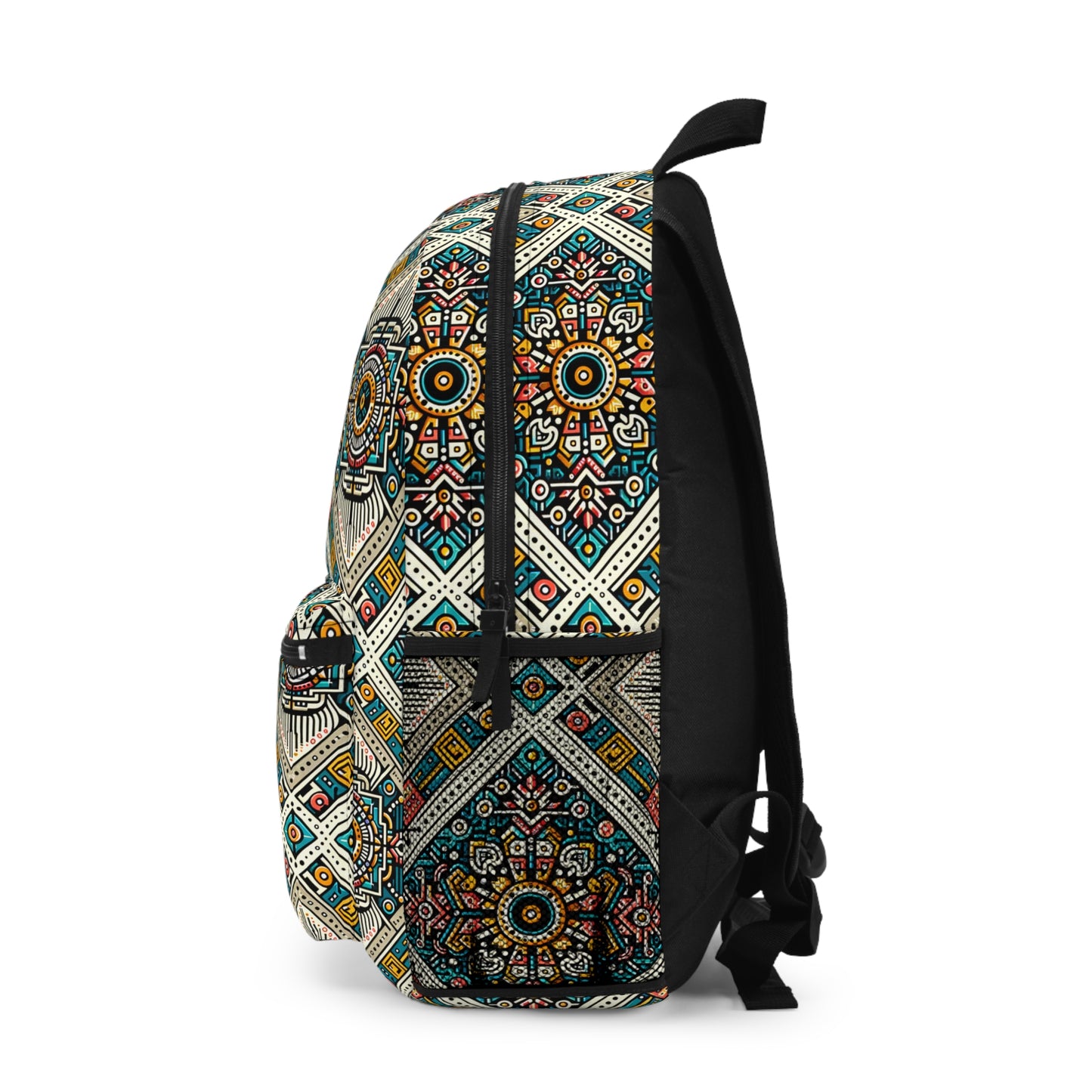 Cultural Fusion Tech Blend of Cultural Heritage With Tech-Inspired Elements Backpack - 8404 Design-64