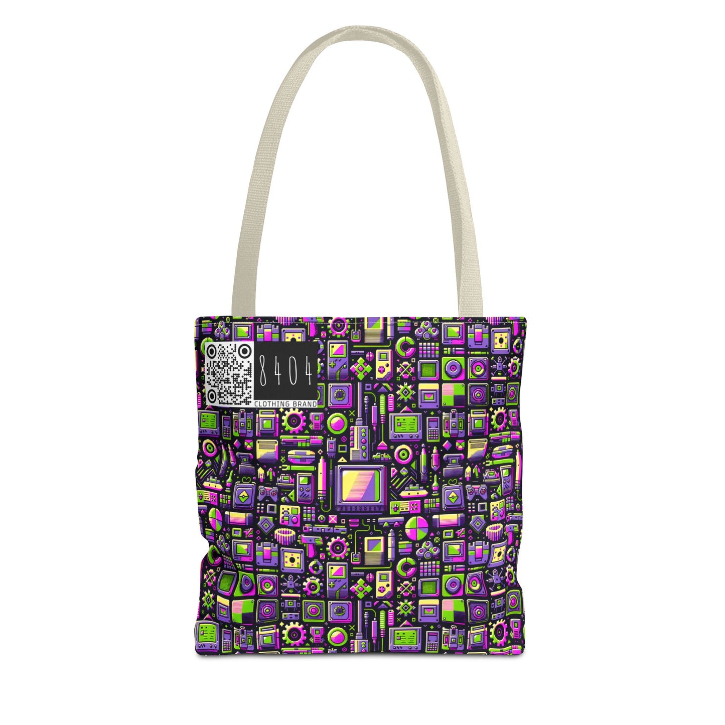 Digital Nostalgia Remix Modern Vintage Fusion Tote Bag - 8404 Design-67