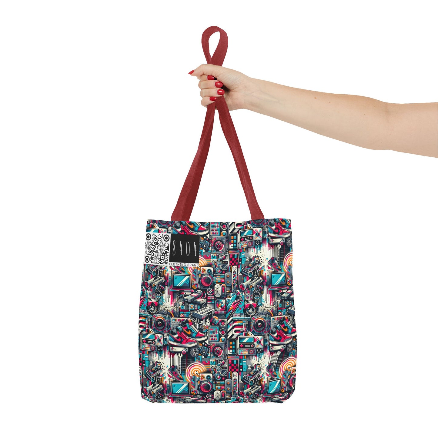 Urban Graffiti Fusion Eclectic Street Art Meets Modern Tech Culture Tote Bag - 8404 Design-50