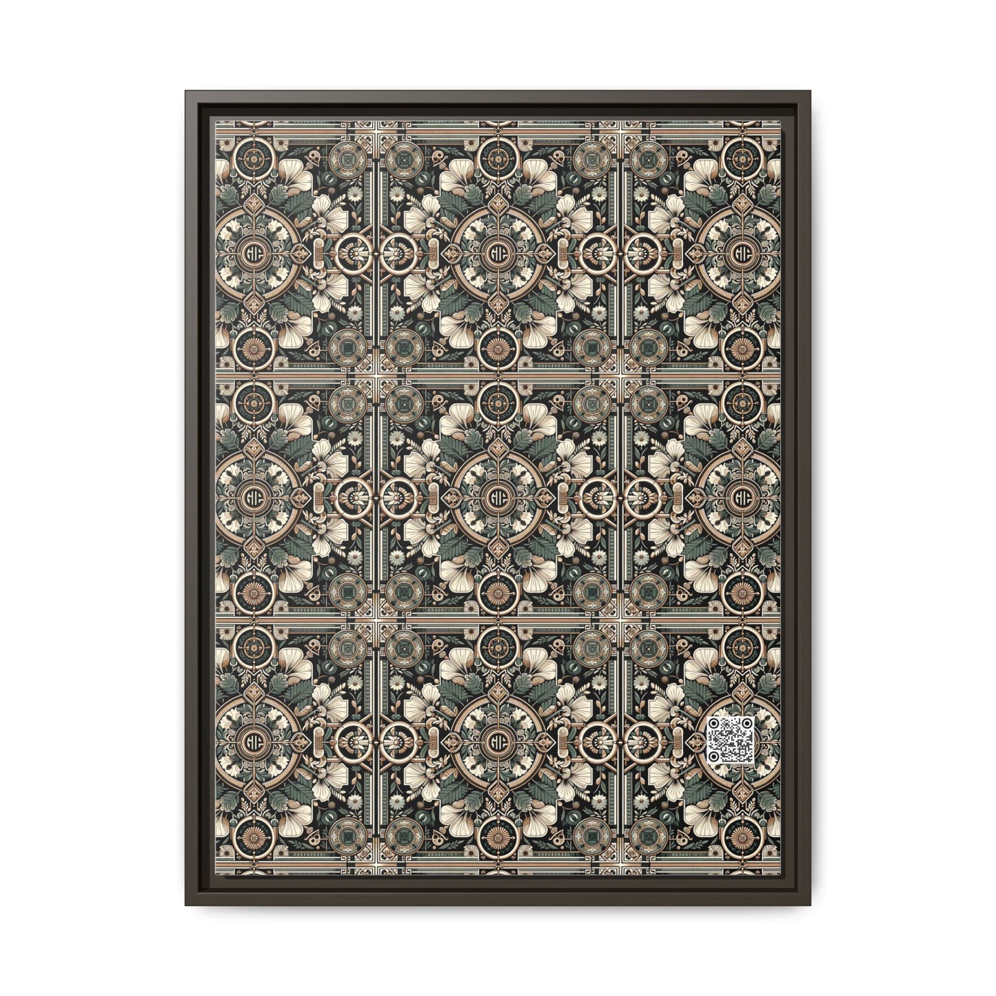 Cyber Garden Party Tech Garden Extravaganza Matte Canvas, Framed (multi-Color) - 8404 Design-66 A