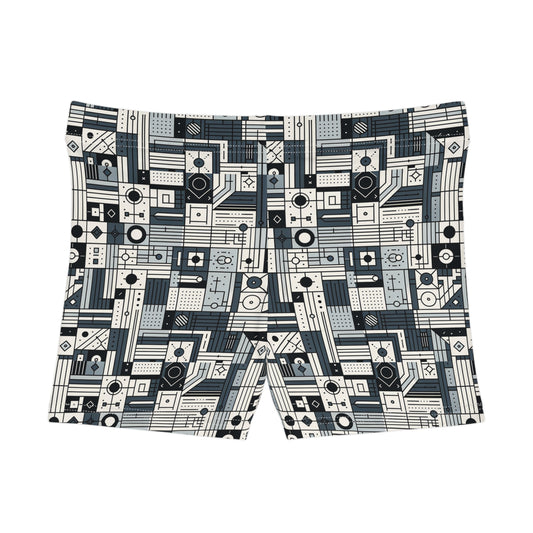 Digital Minimalism Minimalist Tech Women's Shorts - 8404 Design-49