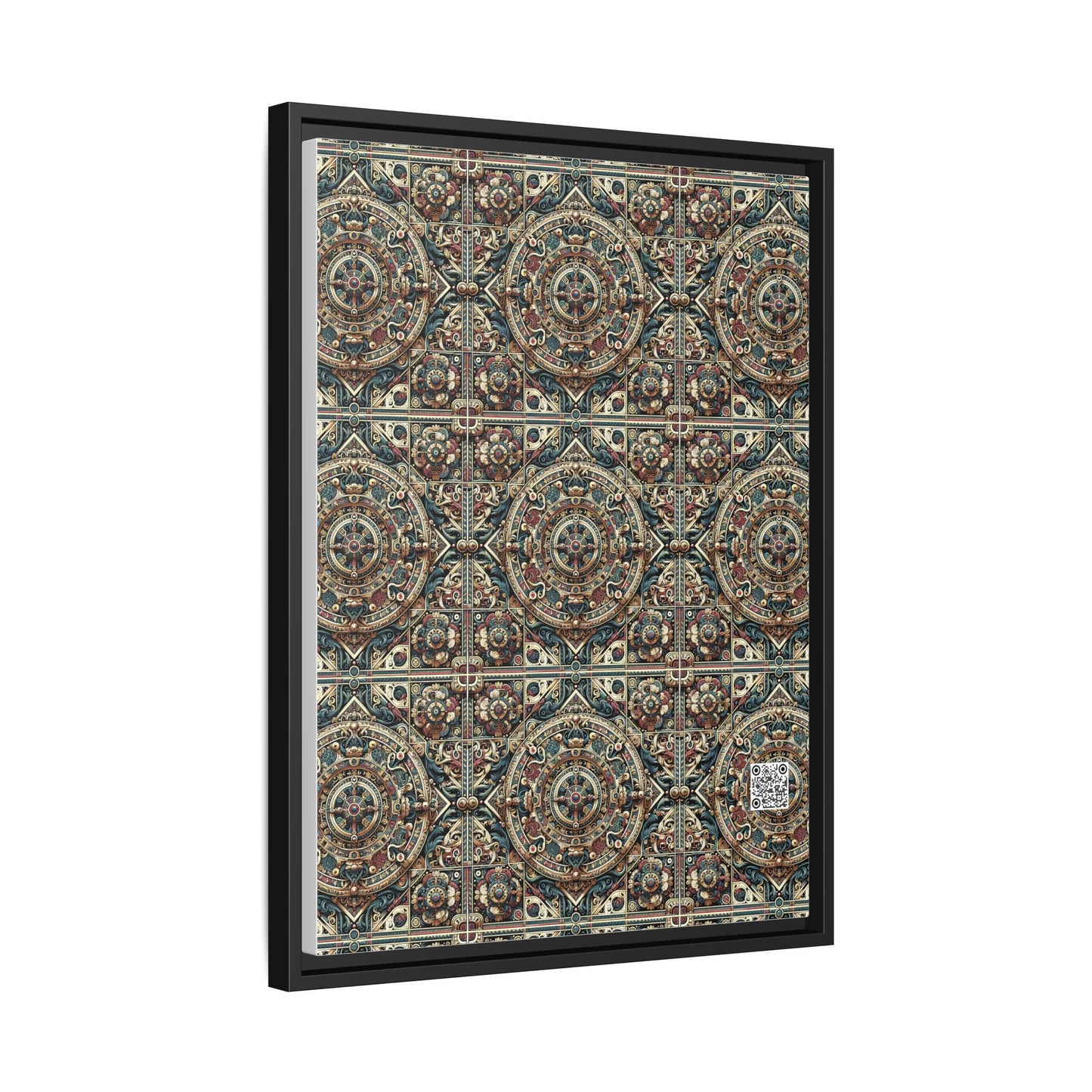 Urban Renaissance Historical Fusion With Street Edge Matte Canvas, Framed (multi-Color) - 8404 Design-57 A