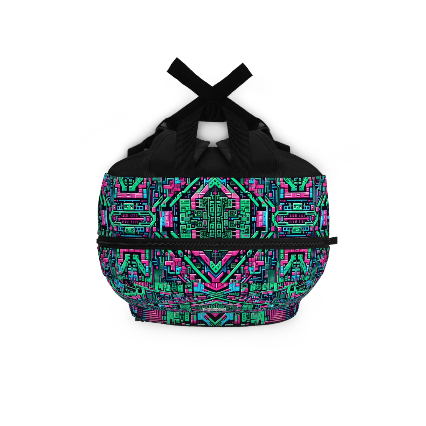 Digital Glitch Vibes Tech-Inspired Streetwear Backpack - 8404 Design-71