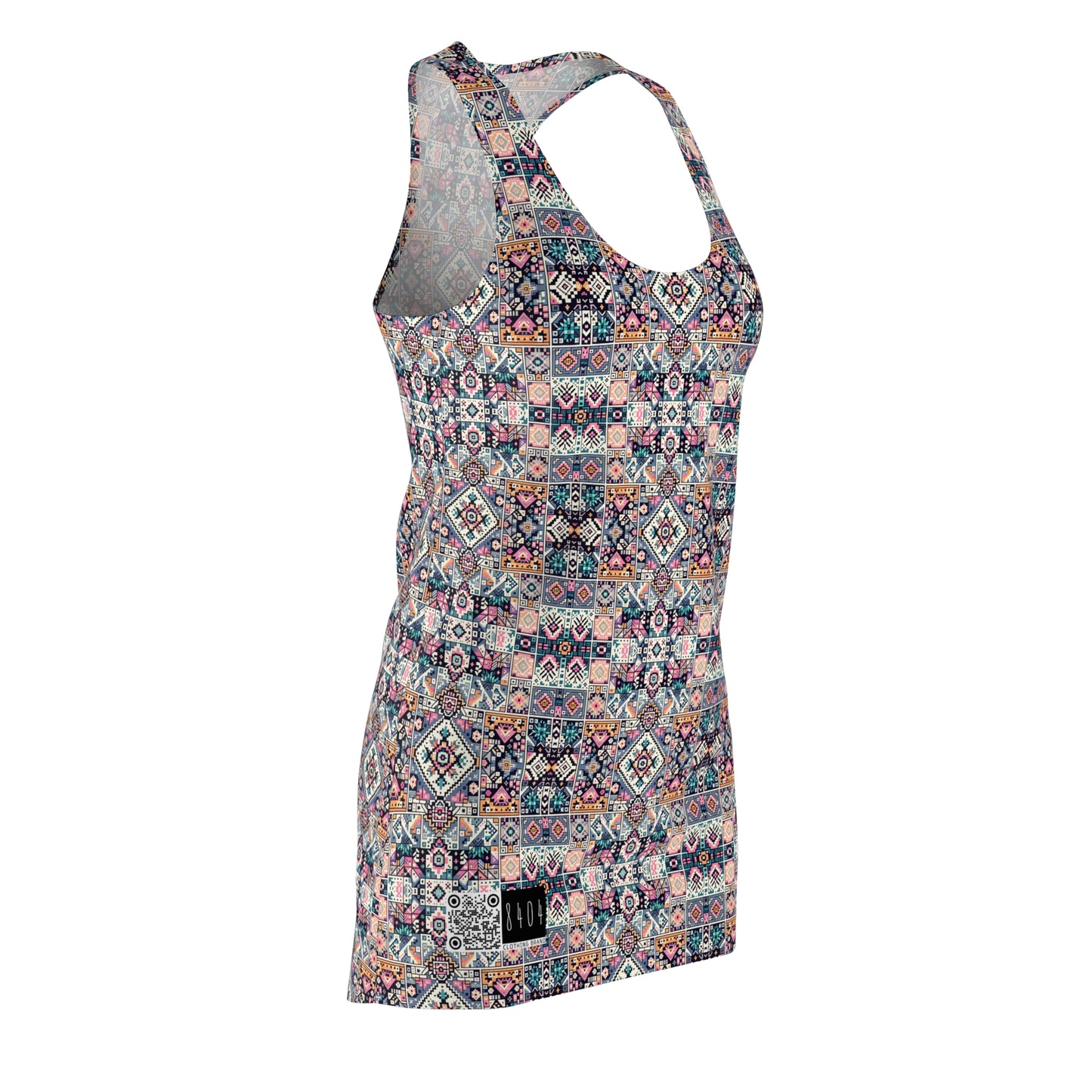 Digital Artisanal Fusion Digital Artisanal Women's Cut & Sew Racerback Dress - 8404 Design-65