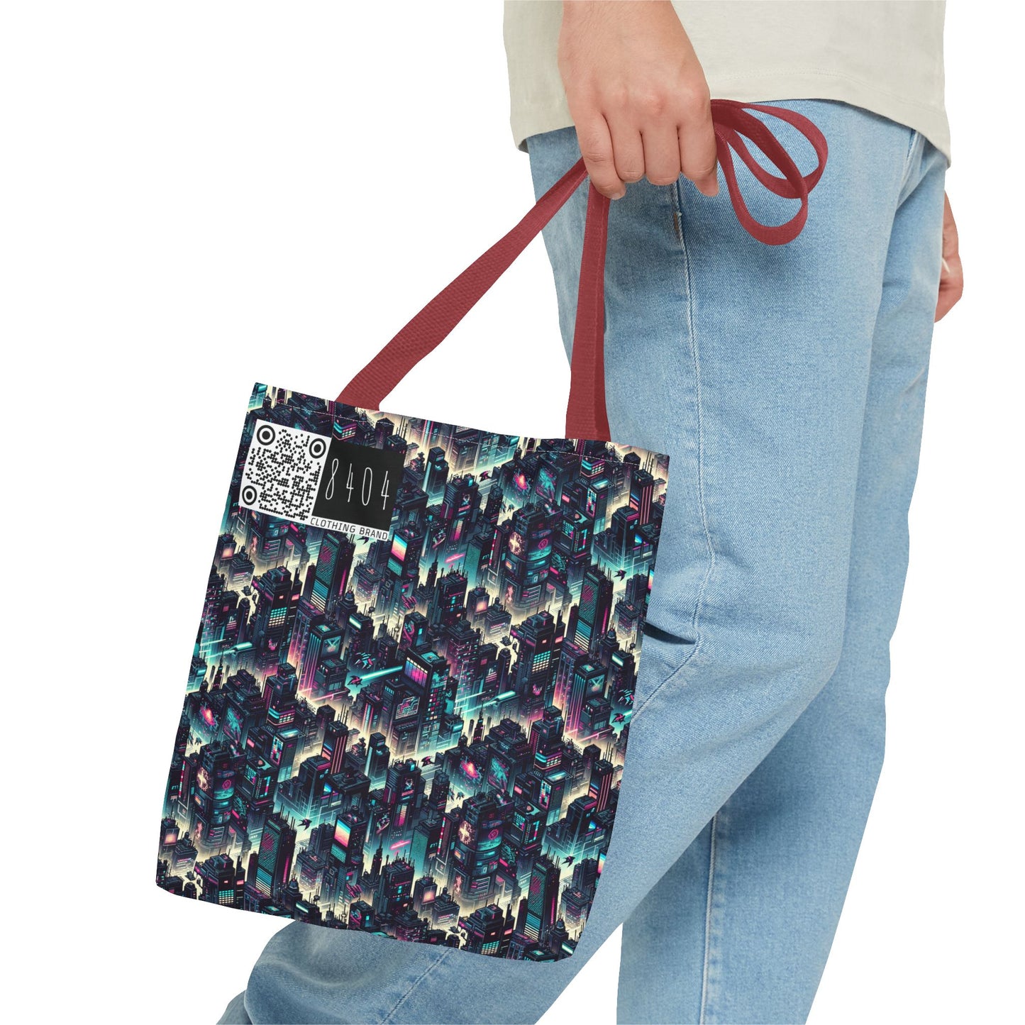 Digital Rebellion Tech-Inspired Streetwear Tote Bag - 8404 Design-51