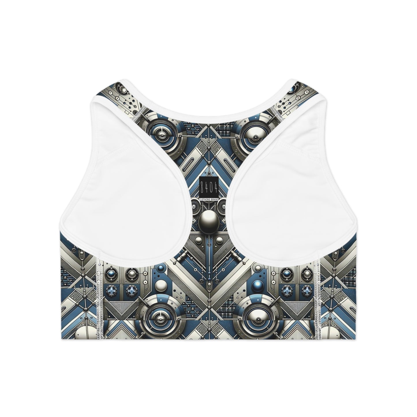 Tech Utility Fusion Tech-Forward Utility With a Futuristic Edge Sports Bra - 8404 Design-63
