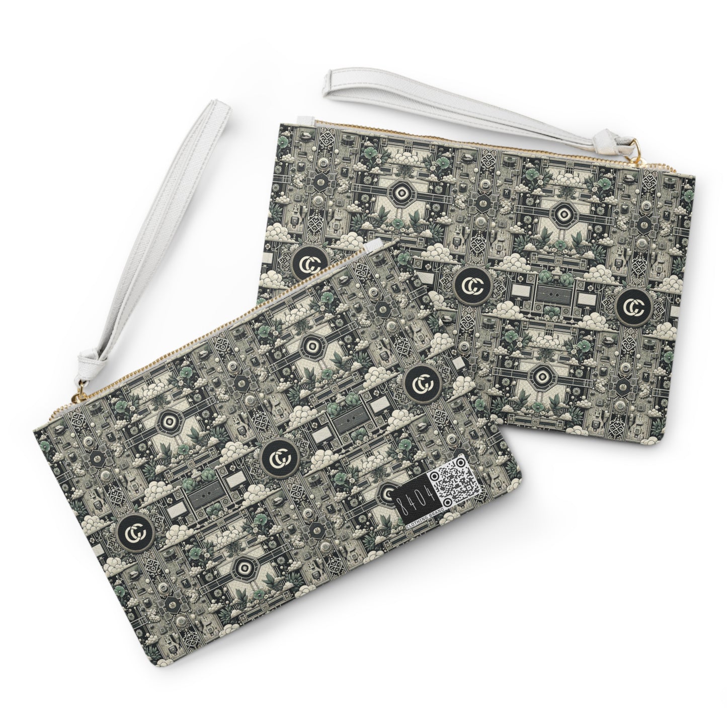 Cyber Garden Party Tech Garden Extravaganza Clutch Bag - 8404 Design-54