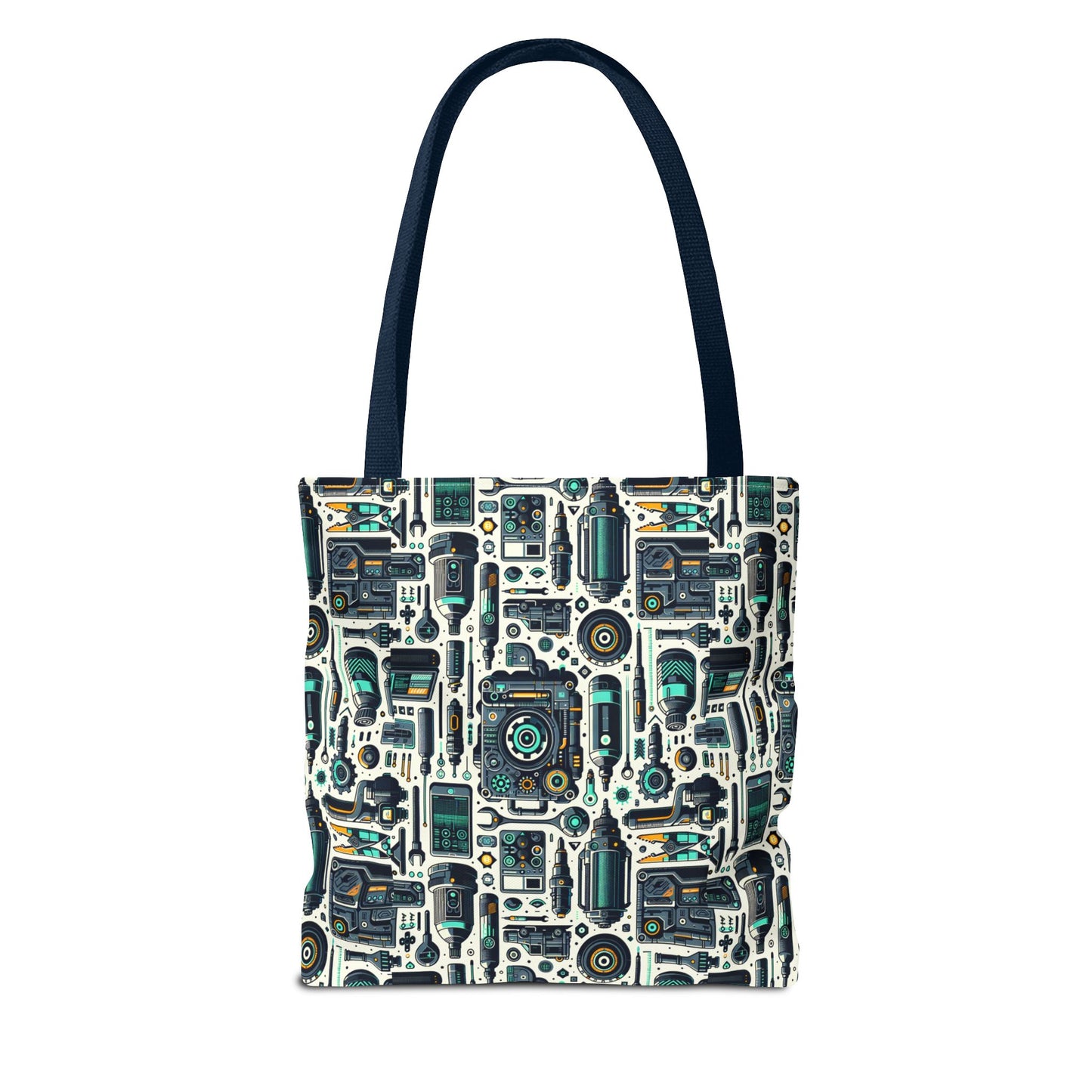 Tech Utility Fusion Modern Tech Streetwear Tote Bag - 8404 Design-53