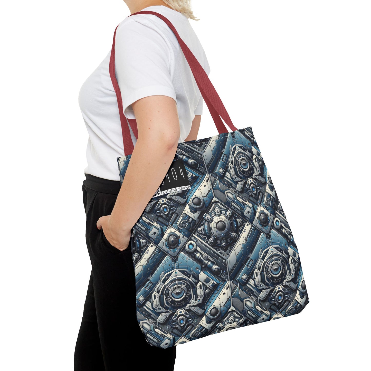 Tech Utility Fusion Tech-Forward Utility With a Futuristic Edge Tote Bag - 8404 Design-43