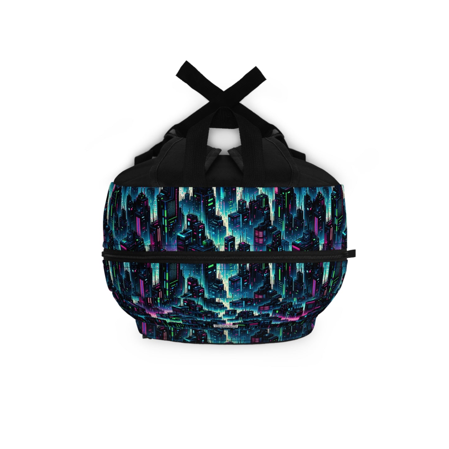 Tech Noir Graphics Cyberpunk Tech Aesthetic Backpack - 8404 Design-53