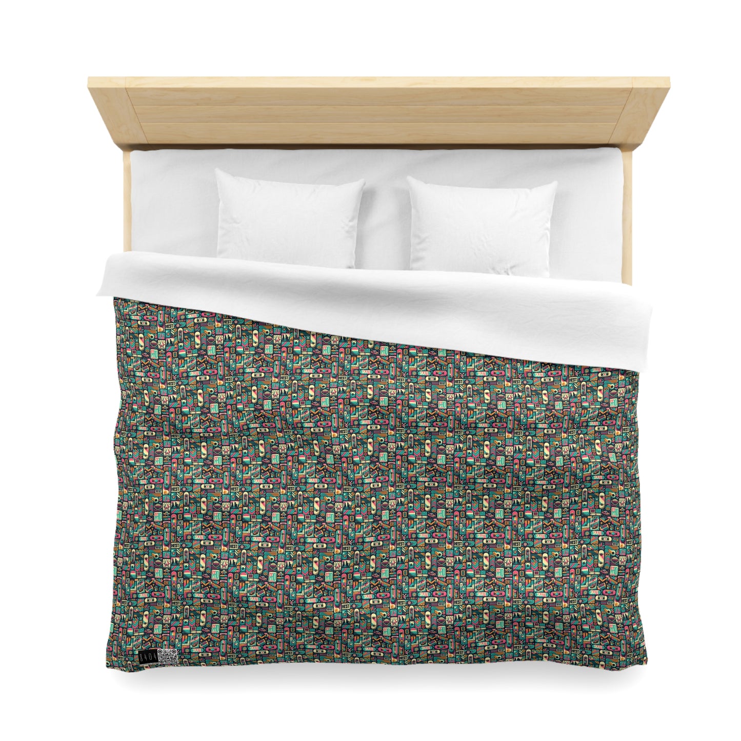 Skate Culture Revival Urban Retro Cool Microfiber Duvet Cover - 8404 Design-61