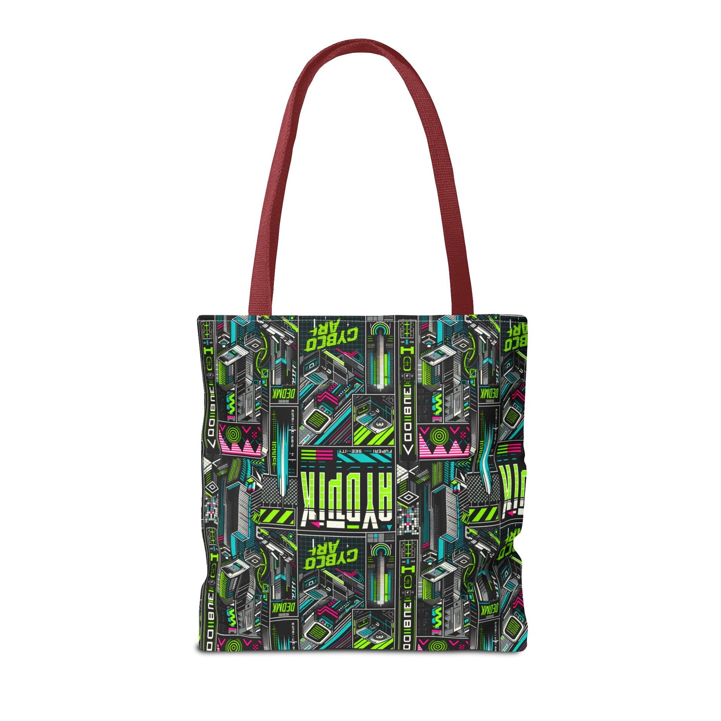 Tech-Forward Graphics Tech-Inspired Streetwear Tote Bag - 8404 Design-46