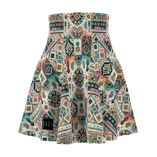 Digital Artisanal Fusion Digital Artisanal Women's Skater Skirt - 8404 Design-49