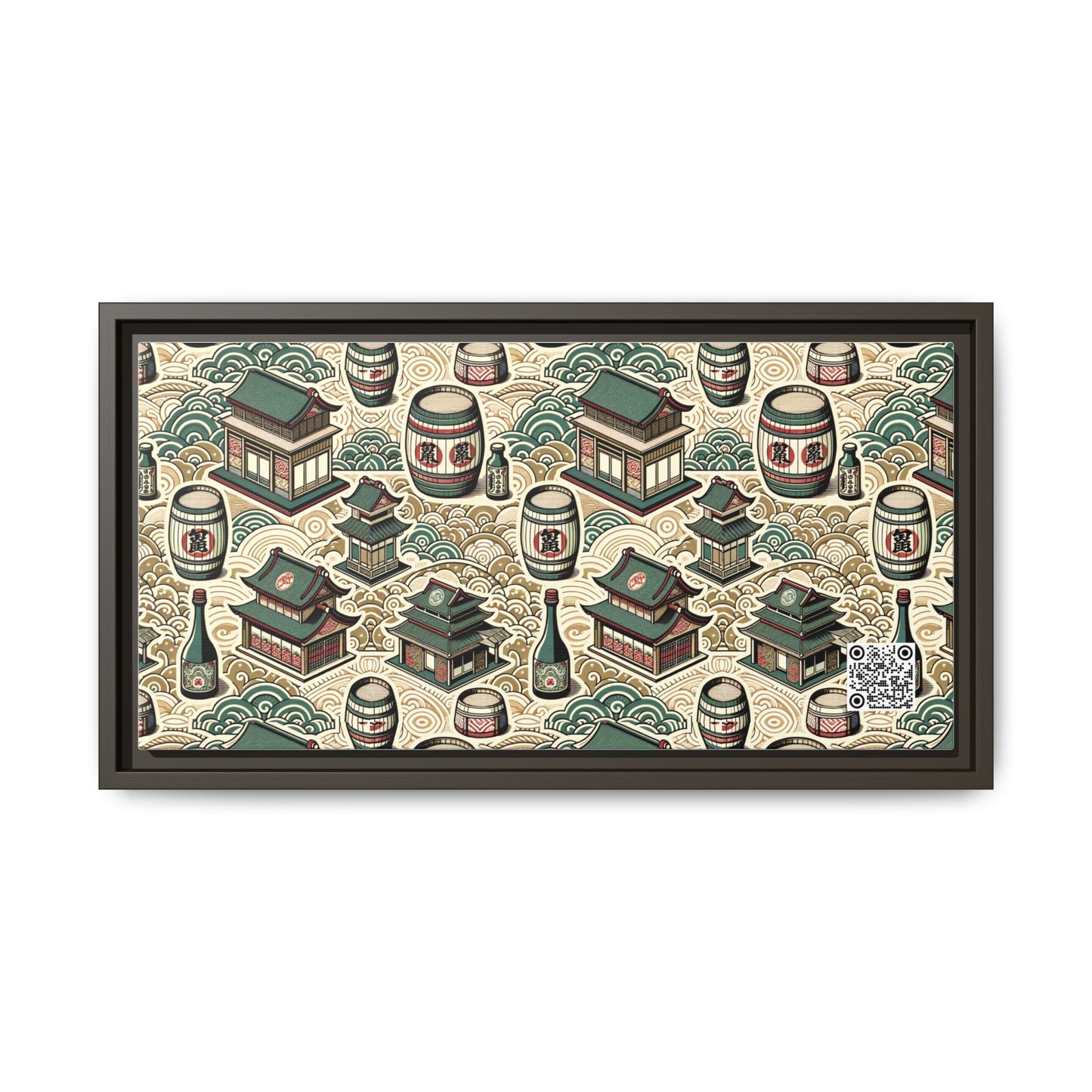 Cultural Artisanal Fusion Contemporary Cultural Elegance Matte Canvas, Framed (multi-Color) - 8404 Design-68 B