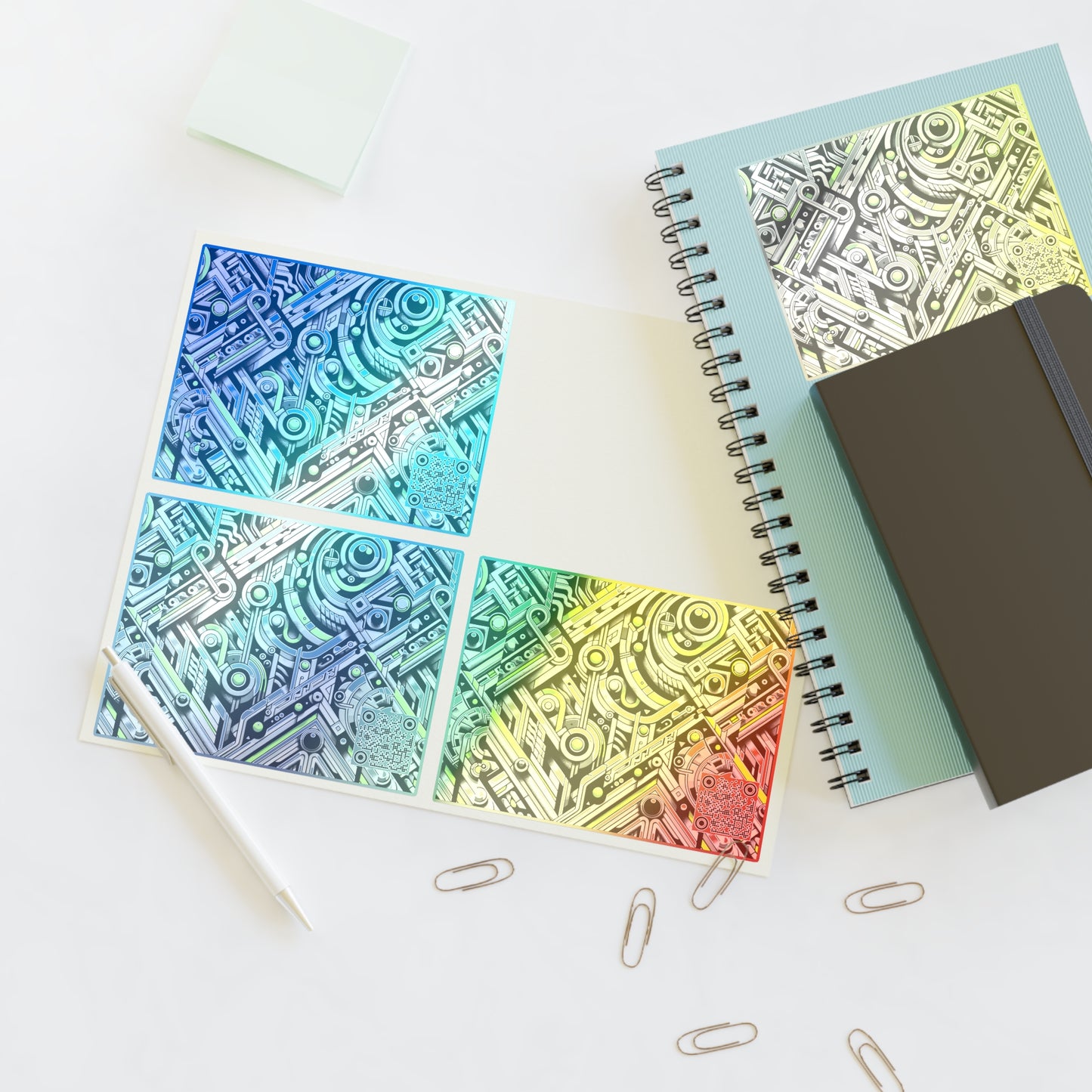 Elevated Sporty Tech Tech-Forward Streetwear Sticker Sheets - 8404 Design-53