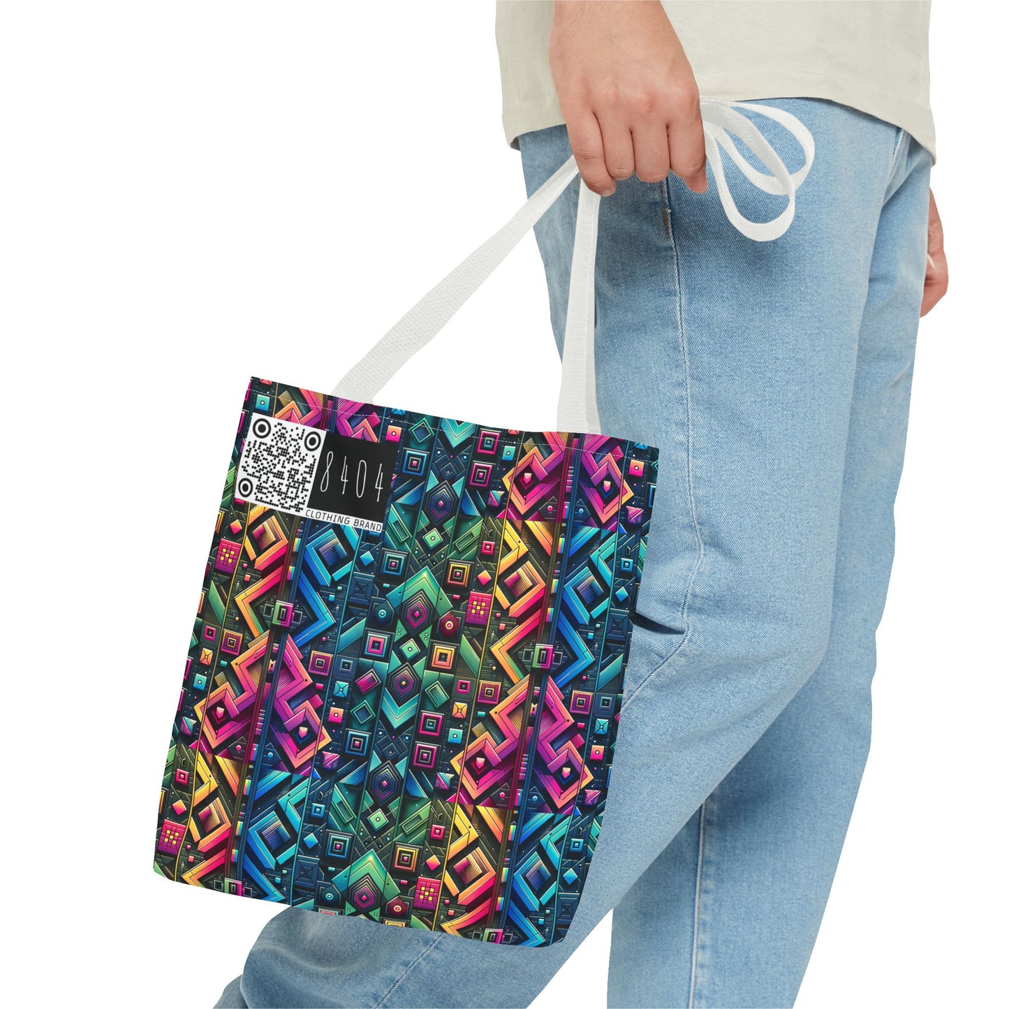 Tech-Inspired Graphics Cyberpunk Cool Tote Bag - 8404 Design-58