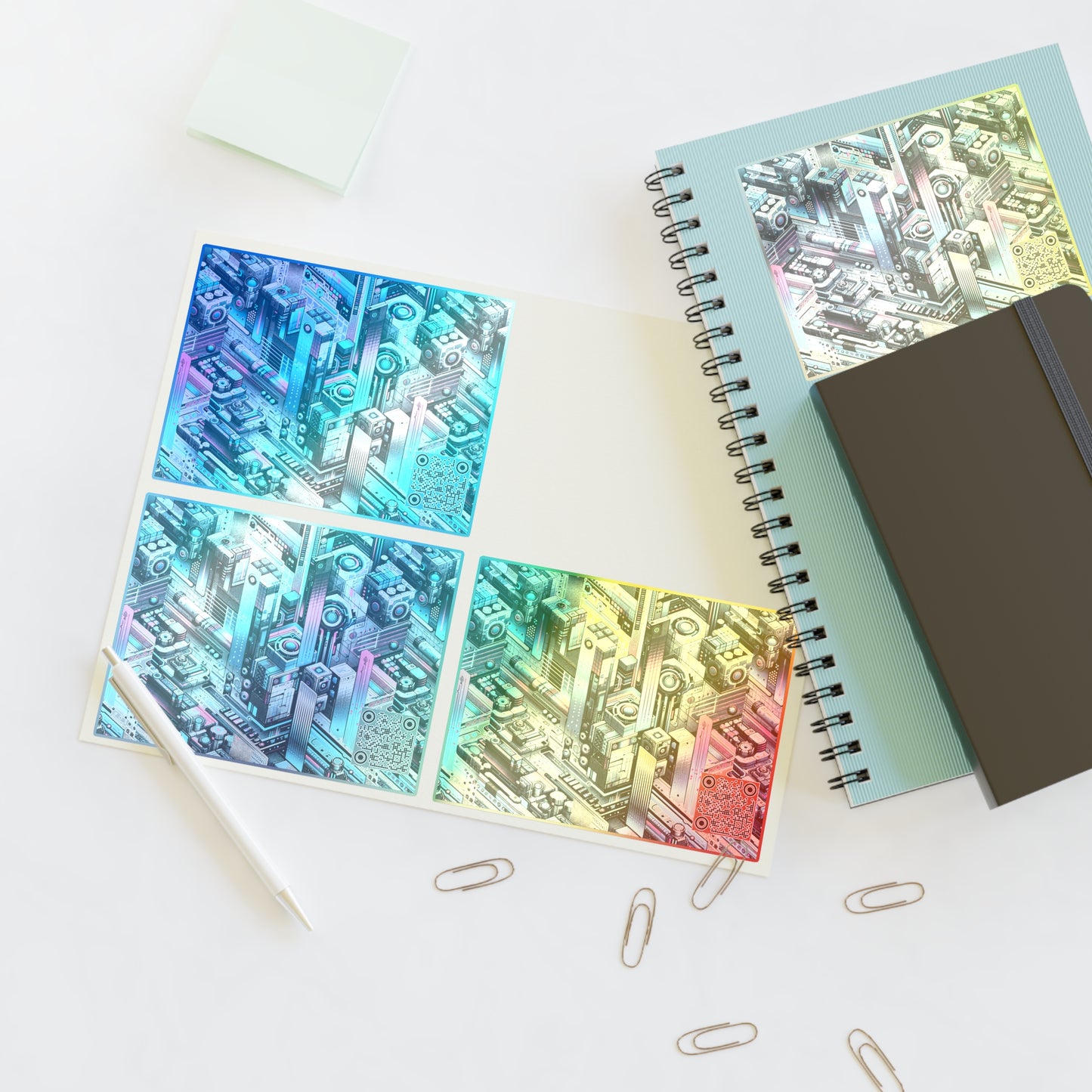 Digital Motion Futuristic Tech Sticker Sheets - 8404 Design-40