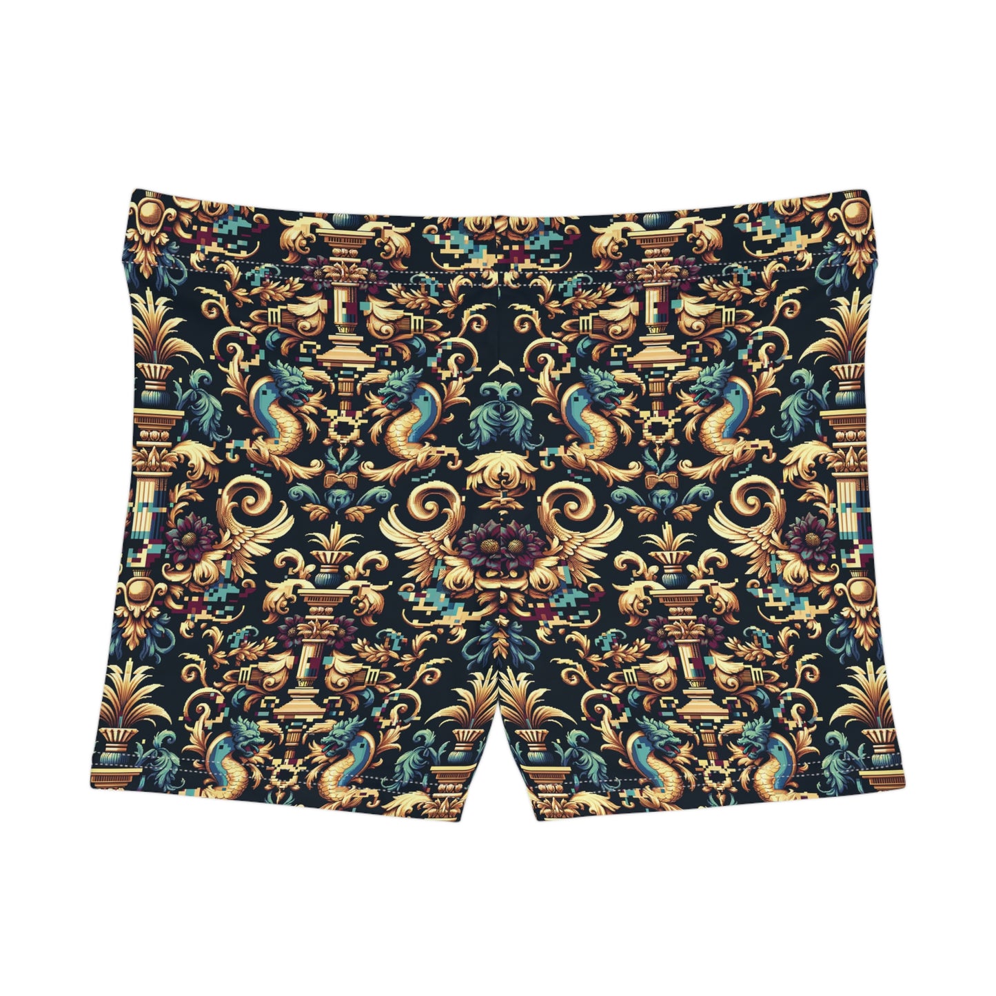 Digital Renaissance Modern Baroque Fusion Women's Shorts - 8404 Design-57
