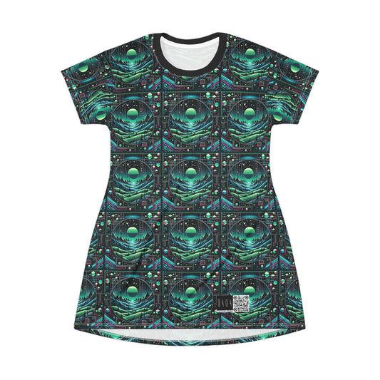 Digital Adventure Graphics Digital Explorer T-Shirt Dress - 8404 Design-59