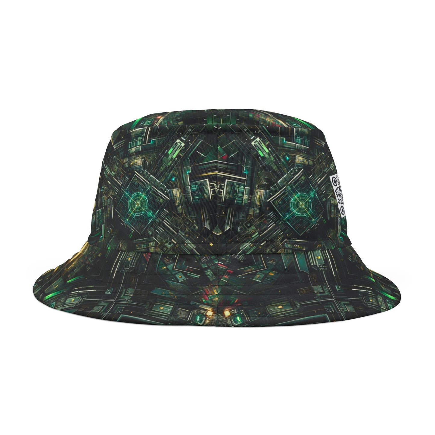 Tech Noir Graphics Tech-Inspired Streetwear Bucket Hat - 8404 Design-56